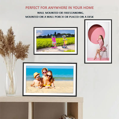 Un bon prix. 15.6 pouces 1920 * 1080 FHD cadre photo numérique IPS écran tactile album photo électronique en ligne